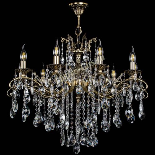 Люстра бронзовая Милана №9 баден в Магнитогорске Гусь Хрустальный