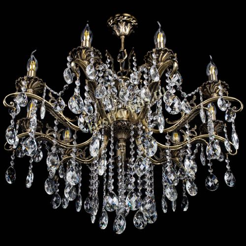 Люстра бронзовая Милана №9 баден в Магнитогорске Гусь Хрустальный