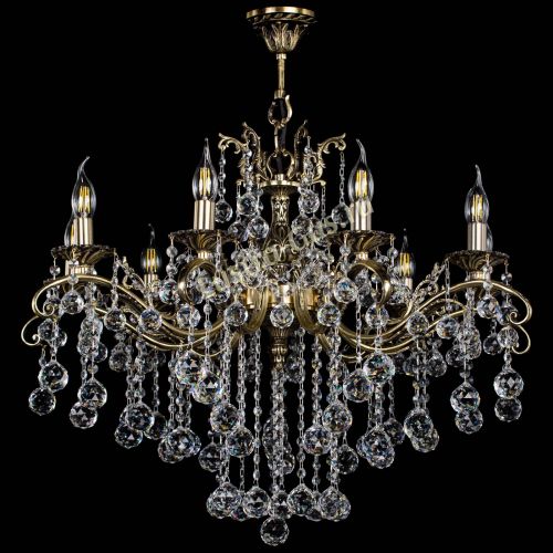 Люстра бронзовая Милана №9 шар в Магнитогорске Гусь Хрустальный