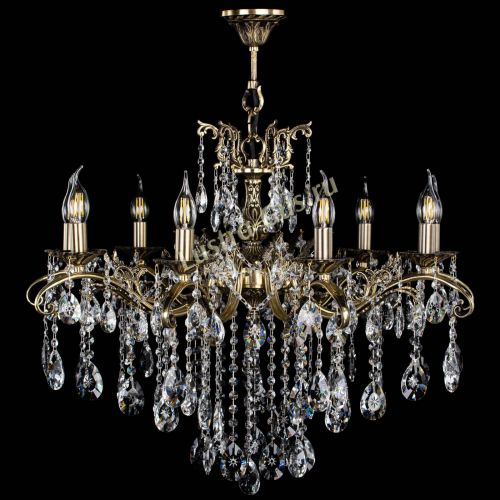 Люстра бронзовая Милана №9 звездочка в Магнитогорске Гусь Хрустальный