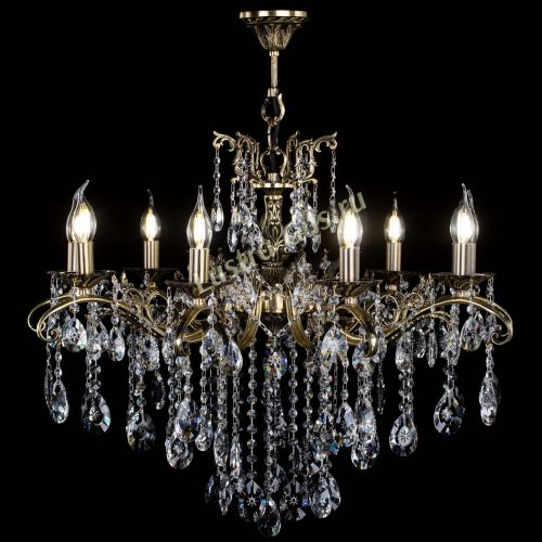 Люстра бронзовая Милана №9 звездочка в Магнитогорске Гусь Хрустальный