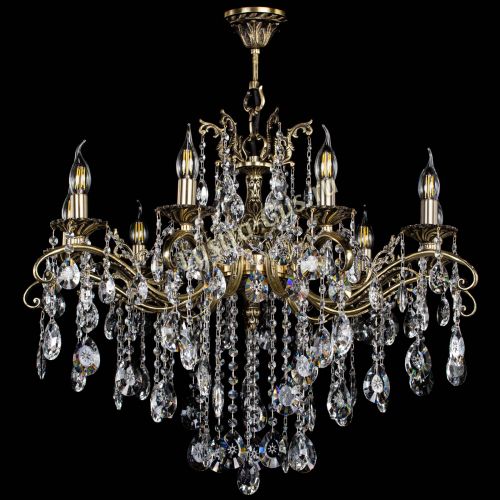 Люстра бронзовая Милана №9 звездочка в Магнитогорске Гусь Хрустальный