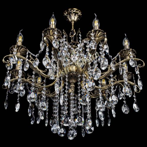 Люстра бронзовая Милана №9 звездочка в Магнитогорске Гусь Хрустальный