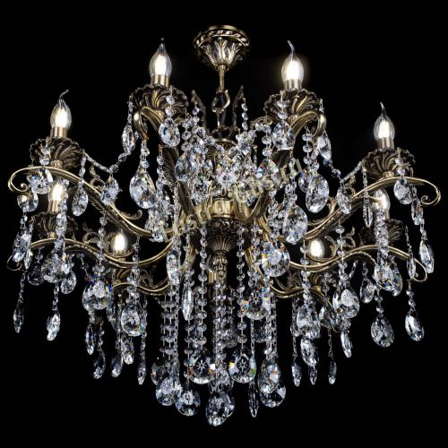 Люстра бронзовая Милана №9 звездочка в Магнитогорске Гусь Хрустальный