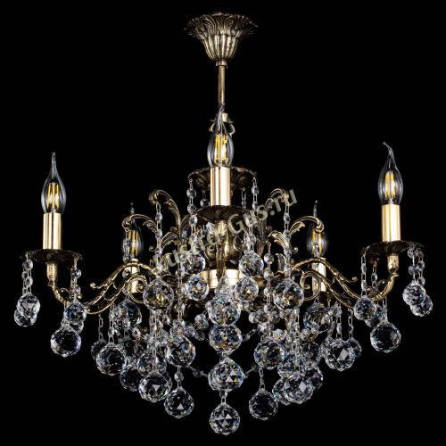 Люстра бронзовая Муза №5 шар в Магнитогорске Гусь Хрустальный