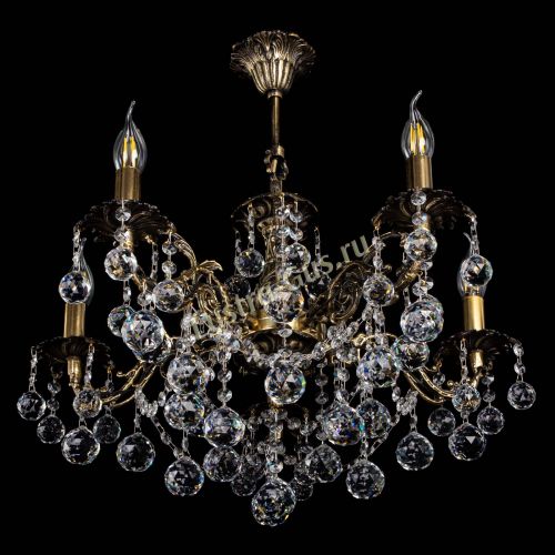 Люстра бронзовая Муза №5 шар в Магнитогорске Гусь Хрустальный