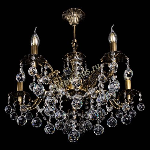 Люстра бронзовая Муза №5 шар в Магнитогорске Гусь Хрустальный