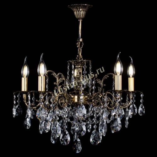 Люстра бронзовая Муза №5 звездочка в Магнитогорске Гусь Хрустальный