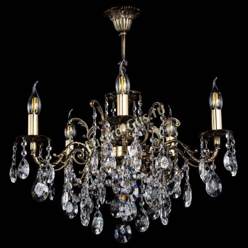 Люстра бронзовая Муза №5 звездочка в Магнитогорске Гусь Хрустальный