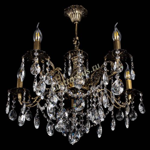 Люстра бронзовая Муза №5 звездочка в Магнитогорске Гусь Хрустальный