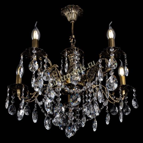 Люстра бронзовая Муза №5 звездочка в Магнитогорске Гусь Хрустальный