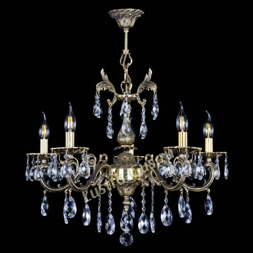 Люстра бронзовая Олимпия №5/1 баден в Магнитогорске Гусь Хрустальный