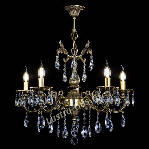 Люстра бронзовая Олимпия №5/1 баден в Магнитогорске Гусь Хрустальный