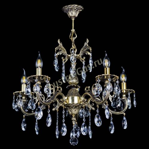 Люстра бронзовая Олимпия №5/1 баден в Магнитогорске Гусь Хрустальный
