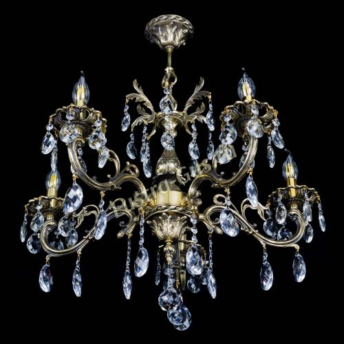 Люстра бронзовая Олимпия №5/1 баден в Магнитогорске Гусь Хрустальный