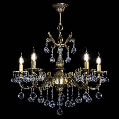 Люстра бронзовая Олимпия №5/1 шар в Магнитогорске Гусь Хрустальный