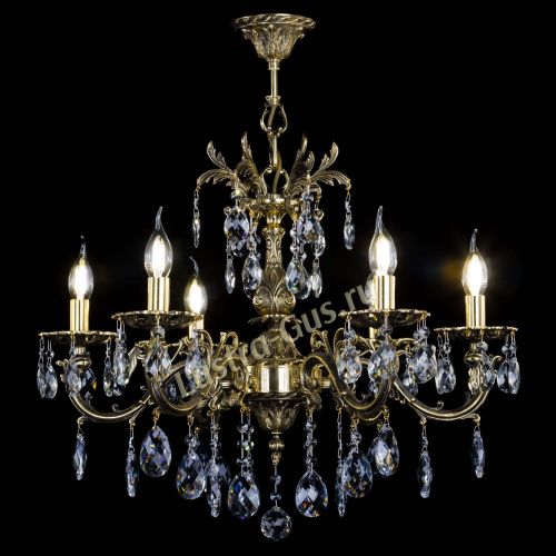 Люстра бронзовая Олимпия №6/1 баден в Магнитогорске Гусь Хрустальный