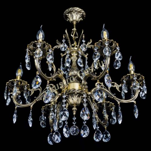 Люстра бронзовая Олимпия №6/1 баден в Магнитогорске Гусь Хрустальный