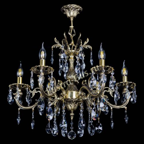 Люстра бронзовая Олимпия №6/1 лучик в Магнитогорске Гусь Хрустальный