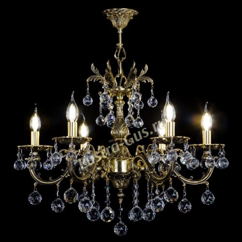 Люстра бронзовая Олимпия №6/1 шар в Магнитогорске Гусь Хрустальный