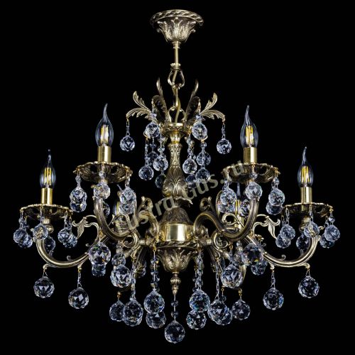 Люстра бронзовая Олимпия №6/1 шар в Магнитогорске Гусь Хрустальный