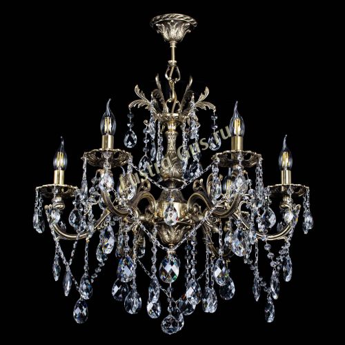 Люстра бронзовая Олимпия №6/3 баден в Магнитогорске Гусь Хрустальный