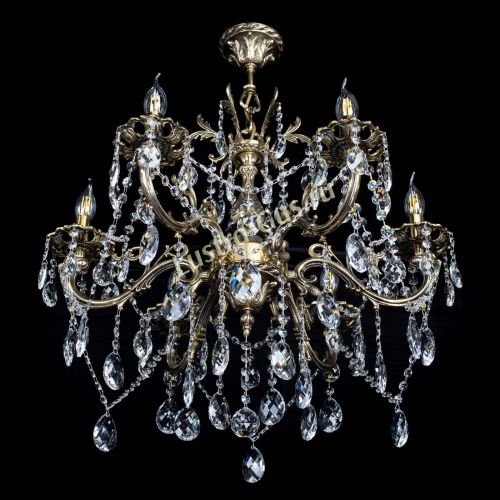 Люстра бронзовая Олимпия №6/3 баден в Магнитогорске Гусь Хрустальный