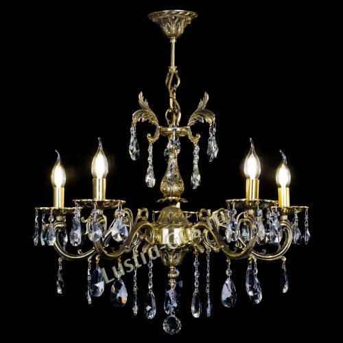 Люстра бронзовая Олимпия №5/1 лучик в Магнитогорске Гусь Хрустальный