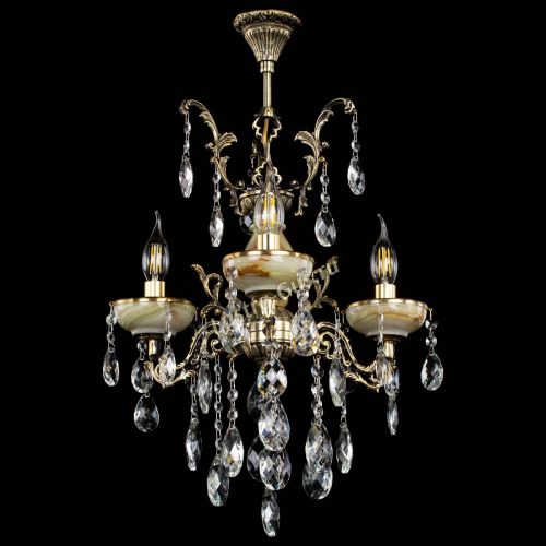 Люстра бронзовая Оникс №3/1 баден в Магнитогорске Гусь Хрустальный