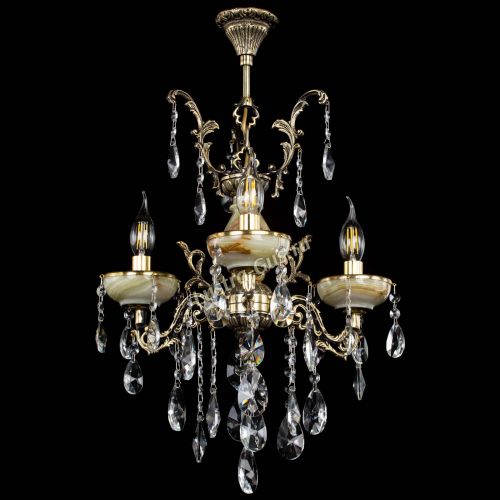 Люстра бронзовая Оникс №3/1 лучик в Магнитогорске Гусь Хрустальный