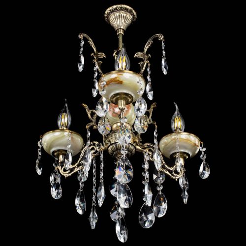 Люстра бронзовая Оникс №3/1 лучик в Магнитогорске Гусь Хрустальный