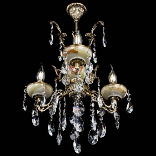 Люстра бронзовая Оникс №3/1 лучик в Магнитогорске Гусь Хрустальный