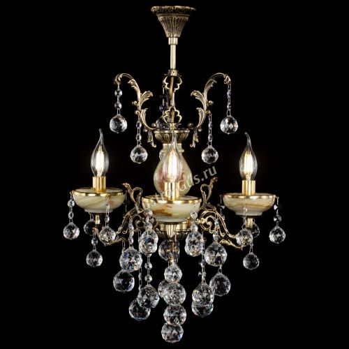 Люстра бронзовая Оникс №3/1 шар в Магнитогорске Гусь Хрустальный