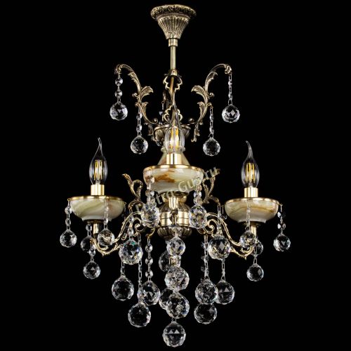 Люстра бронзовая Оникс №3/1 шар в Магнитогорске Гусь Хрустальный