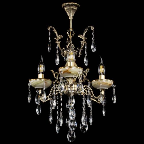 Люстра бронзовая Оникс №3/1 журавлик в Магнитогорске Гусь Хрустальный