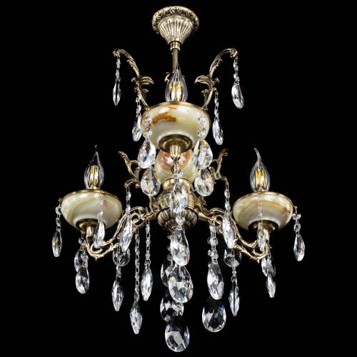 Люстра бронзовая Оникс №3/1 журавлик в Магнитогорске Гусь Хрустальный