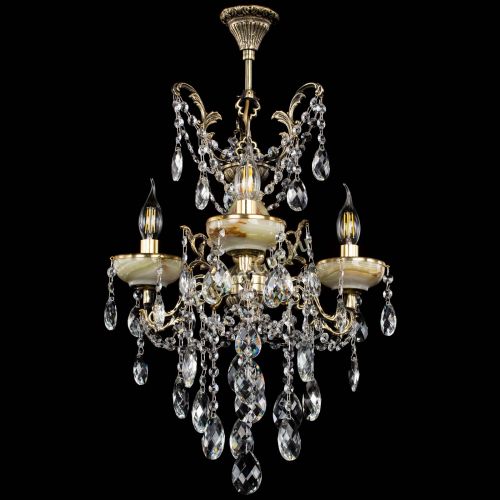 Люстра бронзовая Оникс №3/2 баден в Магнитогорске Гусь Хрустальный