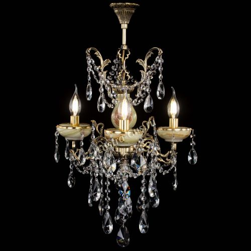 Люстра бронзовая Оникс №3/2 лучик в Магнитогорске Гусь Хрустальный