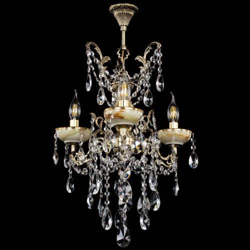 Люстра бронзовая Оникс №3/2 лучик в Магнитогорске Гусь Хрустальный