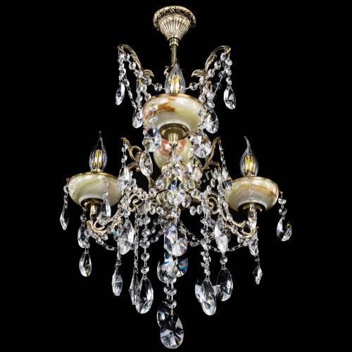 Люстра бронзовая Оникс №3/2 лучик в Магнитогорске Гусь Хрустальный