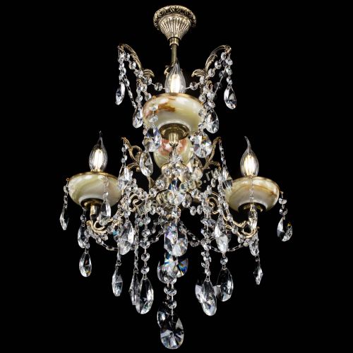 Люстра бронзовая Оникс №3/2 лучик в Магнитогорске Гусь Хрустальный