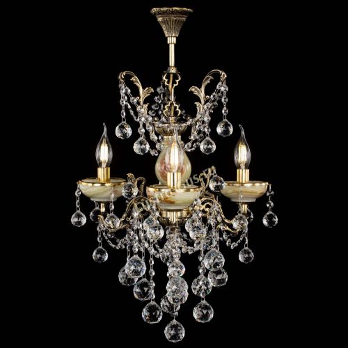 Люстра бронзовая Оникс №3/2 шар в Магнитогорске Гусь Хрустальный