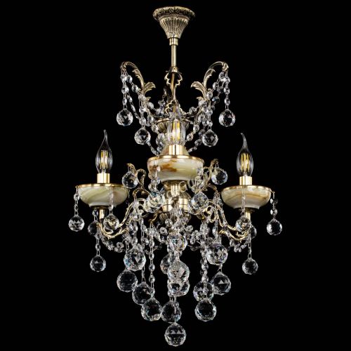 Люстра бронзовая Оникс №3/2 шар в Магнитогорске Гусь Хрустальный