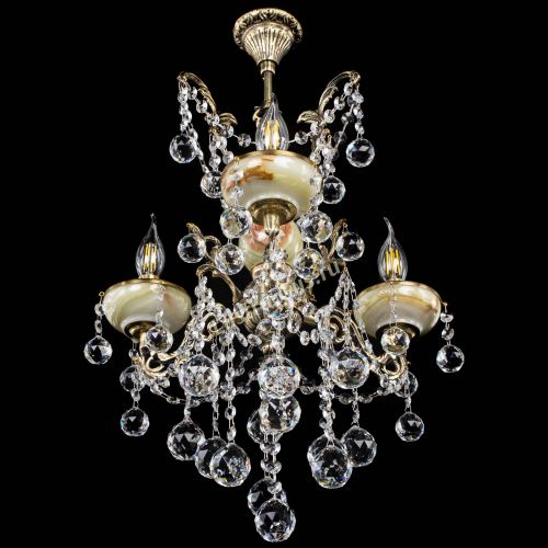 Люстра бронзовая Оникс №3/2 шар в Магнитогорске Гусь Хрустальный