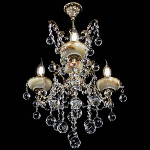 Люстра бронзовая Оникс №3/2 шар в Магнитогорске Гусь Хрустальный