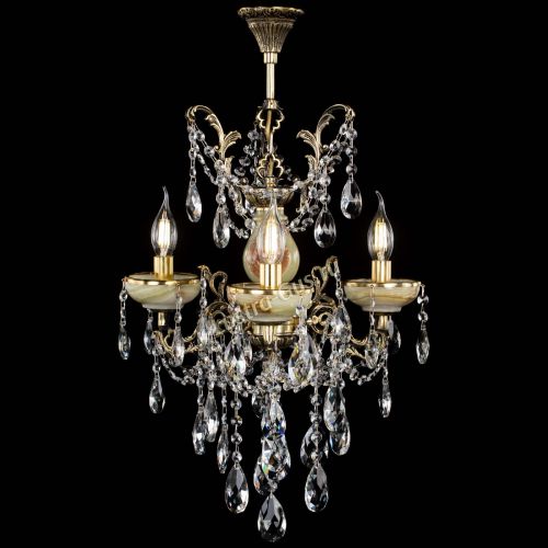 Люстра бронзовая Оникс №3/2 журавлик в Магнитогорске Гусь Хрустальный