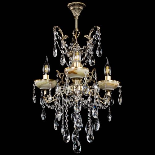 Люстра бронзовая Оникс №3/2 журавлик в Магнитогорске Гусь Хрустальный