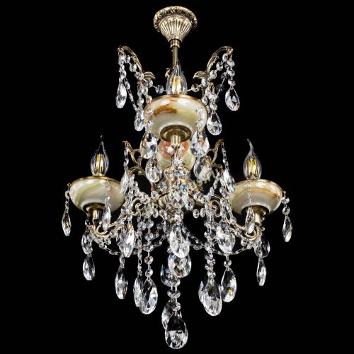 Люстра бронзовая Оникс №3/2 журавлик в Магнитогорске Гусь Хрустальный