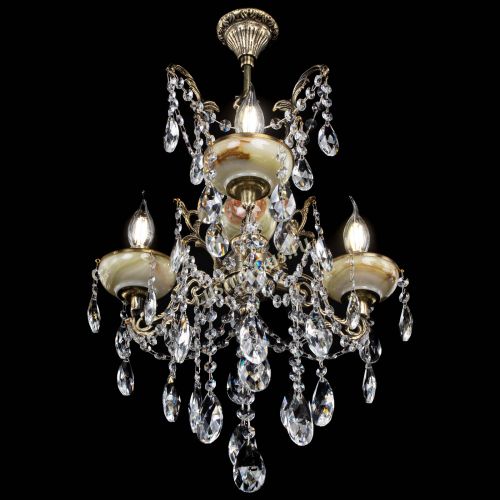 Люстра бронзовая Оникс №3/2 журавлик в Магнитогорске Гусь Хрустальный