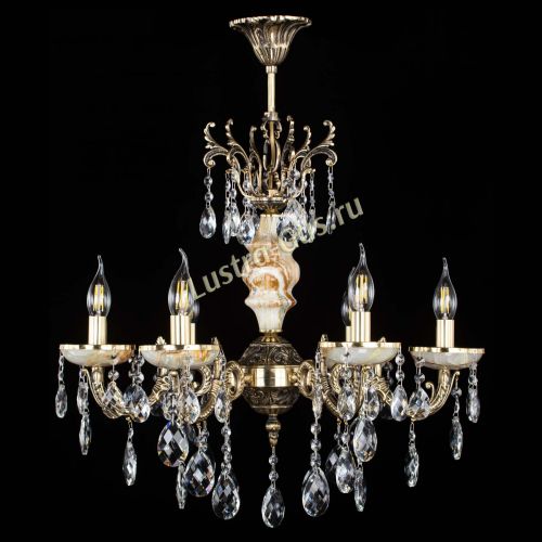 Люстра бронзовая Оникс №6/1 баден в Магнитогорске Гусь Хрустальный